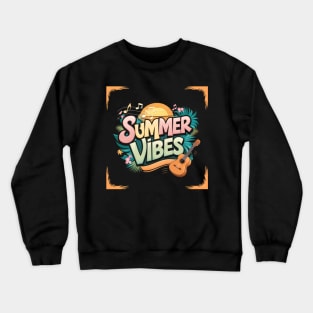 Summer vibes 2024. Guitar and music lovers Crewneck Sweatshirt